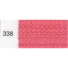 YKK Coil Zip, No. 338 Coral Pink, 56 cm Length