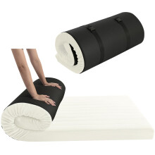 MeMoreCool Roll Up Floor Mattress Small Single 190x75cm, Beige