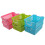 Mayish 5L Plastic Stackable Basket with Carry Handles, Official Stackable Plastic Storage Basket, 6 Pack 1