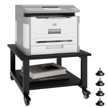 PUNCIA 2 Tiers Movable Laser Printer Copier Stand Cart for Home Office