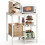 OGEMXU Kitchen Microwave Stand,4-Tier Adjustable Microwave Cart,White 1