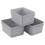 Jnktka 6 Pack Woven Storage Basket, Small Plastic Baskets for Shelves, Grey 1