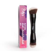 Pennello Makeup Doppio Ruby'S Organics - Per Fondotinta, Correttore, Blush E Cipria