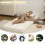 MeMoreCool Folding Mattress Single, Corduroy Fold Out Sofa Bed, Grey 4