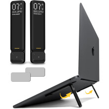 Aulumu G07 Pop Up Leg Stands Laptop [Travel Collapsible] Super Portable Laptop Stand, Ergonomic Laptop Riser Lift for Desk for MacBook, All Laptops