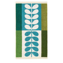 Orla Kiely Bathroom Towel Stem Check Willow - Bath Towel 125 x 70cm
