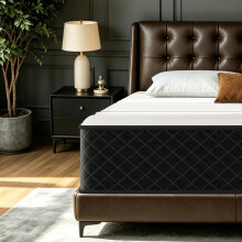 MOLPHIT Extra Firm Double Mattresses 10 Inch, 7-Zone Hybrid Mattress with Memory Foam and Individually Pocket Spring