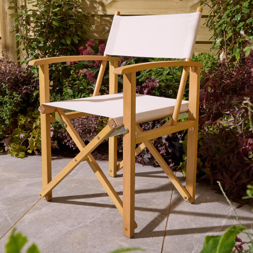 Rowlinson Rowlinson Ascot Folding Directors Chair - Natural