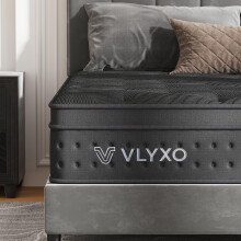Vlyxo Double Hybrid Mattresses 4FT6, 10Inch Gel Memory Foam & Pocket Spring