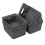 Gloreen 6 Packs Desktop Storage Basket, Small Plastic Weave Baskets, Grey 1