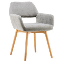 YEEFY Desk Chair No Wheels Vanity Chair Comfy Accent Chair for Living Dining Room Bedroom Home Office Mid Century Modern Upholstered Armchair with