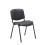 Office Hippo Heavy Duty Stackable Reception Chair, Black Frame, PU, Black 1