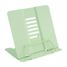 Book Stand, Multifunctional Metal Book Holder for Reading (Green)