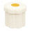 PINPLUS Small Folding Storage Ottoman with Lid, 32x32x29 cm, White 1