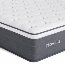 Novilla Single Mattress 3FT â“27CM Medium Firm Memory Foam Hybrid Mattress with 7-Zone Pocket Sprung Support, Motion Isolation, Back Relief