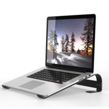 Orco Aluminum Laptop Stand for Desk - Ergonomic Fixed Laptop Riser, Stable Notebook Holder Compatible with MacBook Pro/Air, HP, Dell, Lenovo, Asus