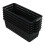 Gitany Black Plastic Baskets Set of 6, Rectangle Slim Storage Basket 1