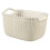 Curver Curver Knit Effect Kitchen, Living room, Bathroom, Bedroom, Utility Medium Rectangular Storage Basket 8 Litres - Oasis White 1