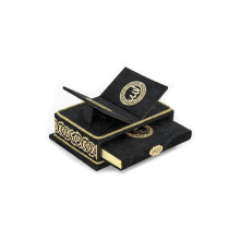 ihvan online, The Holy Arabic Quran Gift Set, Book Stand Holder, Desktop Quran Holder, Rehal, Velvet Covered Chest Rihal