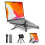 Viozon Portable Laptop Stand for Desk, Foldable Adjustable Computer Riser with Magnetic Phone Holder 1