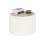 PINPLUS Round Ottoman Storage, Convertible Table, Cream White, 56x56x40 cm 1