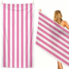FunnAura Microfibre Beach Towel â“ 180x90cm Large Quick Dry & Sand Free Towel for Adults, Lightweight Compact Travel Beach Towel (Pink, 1PCS)