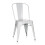 hjh OFFICE 645022 Chair VANTAGGIO COMFORT metallic white stackable sturdy 1