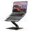 TeckNet TECKNET Laptop Stand, 360 Swivel Adjustable Height Laptop Riser - Black 1
