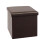 Bonlife Small Ottoman Storage Box with Lid, Foldable Cube Footstool 1