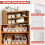 Cartlant 6 Pack Small Storage Baskets Narrow Plastic Bathroom Storage Box 2