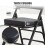 CHAIRABLE Padded Folding Chairs with Thick Cushion, 2 Pack Black 5