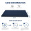 MeMoreCool Roll Up Floor Mattress Small Single 190x75cm, Navy Blue 3