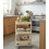 ASPECT 3-Tier Storage Rolling Cart, Vanilla, 43x35x78.5cm 4