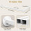 Yawinhe Wall Mounted Clothes Rail,60cm Clothing Rack,White,1 Pack 5