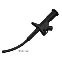 2 Stuks Quick Test Hook Clip Professionele Geïsoleerde Hoge Spanning Flexibele Testsonde 4mm Banaanstekker Rood en Zwart