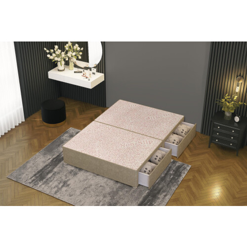 Bed Centre Flexby Divan Bed Base Only with 2 Drawers (Same Side), No Headboard - Available in 3FT, 4FT, 5FT & 6FT 2