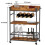 Bar Cart, 3 Tier Serving Trolley, Rolling Wine Trolley, Drinks Trolley 3