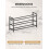 Bumusty 3 Tier Expandable Shoe Rack, Black 5