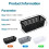 Hayixia 12 Pack Small Storage Baskets for Small Items, Slim Plastic Organising Baskets, Black 2
