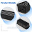 Hayixia 12 Pack Small Storage Baskets for Small Items, Slim Plastic Organising Baskets, Black 3