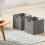 Vagusicc 2-Pack Wicker Storage Basket with Handles, Foldable Storage Organizer Bins for Shelves 2