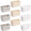 DEAYOU 9 Pack Plastic Storage Basket, Small Pantry Organizer Basket Bins, Rectangular Storage Tray Basket Container with Handle for Shelf, Household 5