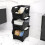 Morcte 3 Tier Stacking Baskets Storage Veg Rack Plastic Stackers, Black 4