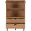 Seconique Seconique Leon 2 Door 2 Drawer Cabinet in Medium Oak Effect 3