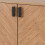 Seconique Seconique Leon 2 Door 2 Drawer Cabinet in Medium Oak Effect 5