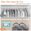 HONZUEN Trouser Hangers with Clips, 2 Pack Space Saving Hangers 2