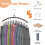 HONZUEN Trouser Hangers with Clips, 2 Pack Space Saving Hangers 3