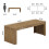 Tribesigns Tribesigns 78.7-inch Large Dining Table for 6-8, Rectangular Kitchen Table with Heavy Duty Pedestal 2