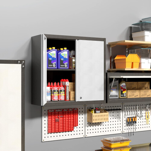 SUPEER Wall Cabinets for Garage,Metal Wall Cabinet 2