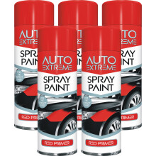 5 x 250ml Red Primer Spray Paint Aerosol Car Bike